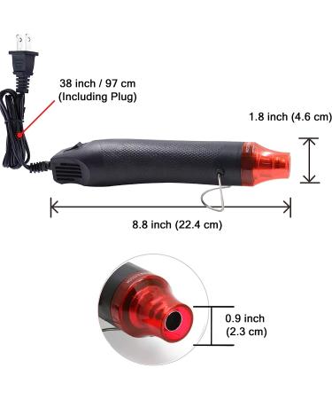 Bubble Removing Tool for Epoxy Resin and Acrylic Art, DIY Glitter Tumblers, Specially-Designed Heat Gun for Making Acrylic Resin Travel Mugs Tumblers to Remove Air Bubbles (Black) - Buy Online on GoSupps.com