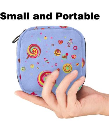 Sweet Lollipop Candy Storage Pocket for Women & Teens | Portable Menstrual Cup Holder & Document Organizer - Buy Online on GoSupps.com