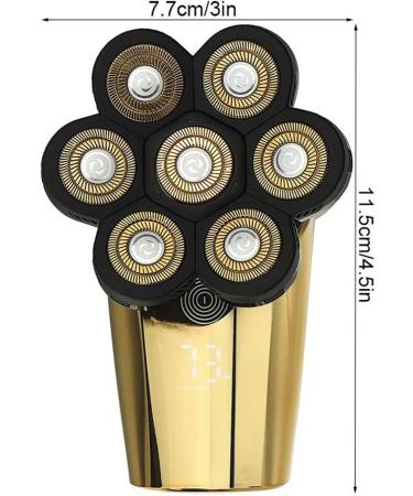 dongzhibin Electric Shaver 7 in 1 7D Men Rechargeable Bald Head Electric Shaver 7 Floating Heads Beard Nose Ear Hair Trimmer Hair Clipper Brush Trimmers 649 - Buy Online on GoSupps.com