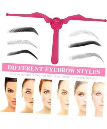 Angoily 3 Pcs Eyebrow Template Eyebrow Ruler Eyebrow Makeup Stencil Template Ruler Portable Protractor - Buy Online on GoSupps.com