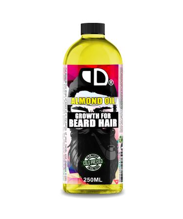 Huile d'amande bio de qualit sup rieure pour barbe et moustache - 250 ml