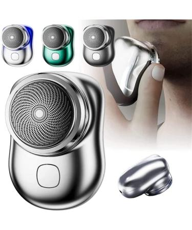 Mini Electric Shaver 2023 New Pocket Portable Electric Shaver,Electric Razor for Men,Wet and Dry Shaver for Men,USB Mini Shaver,Travel Electric Shaver(Silver)