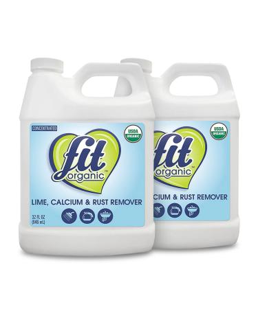 FIT Organic: All Natural Lime, Calcium Rust Remover, 32 Ounce (2-(Pack)) 1 Count (Pack of 2)