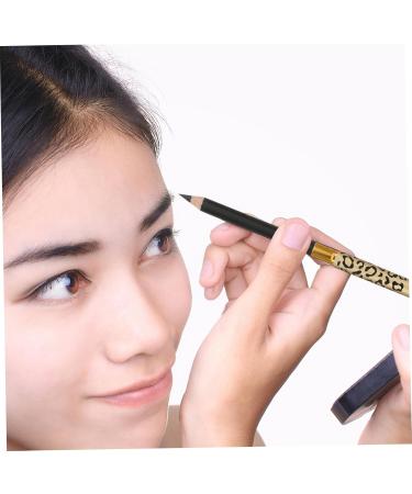 Outanaya 2pcs Makeup Eyebrow Pencils Black Eyeliner Pen Highlighter Eyebrow Brush Makeup Longlasting) Wooden 1 count (Pack of 1) Black - Buy Online on GoSupps.com