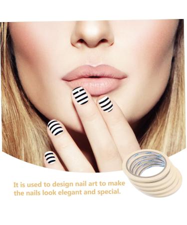 WOFASHPURET 5pcs Professional Masking Tape Line Nail Diy Nail Tip Tape Nail Tool Nail Striping Tape Manicure Tape Salon Nail Tape Nail Glue Tape Nail Tips Tape Stripe Tape Decorate Stripping - Buy Online on GoSupps.com