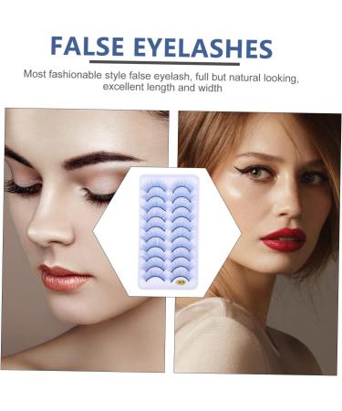 Beavorty 10 Pairs Fake eyelashes dollsthetic lashes faux lashes makeup lashes colored lashes extensions permanent false eyelashes lashes strip false lashes extend fiber cosmetic - Buy Online on GoSupps.com