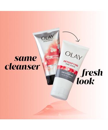 Olay Regenerist Detoxifying Pore Scrub Facial Cleanser 5.0 fl oz - Deep Cleanse and Exfoliate for Radiant Skin - Buy Online on GoSupps.com