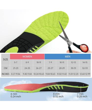 NICE CARE Arch Support Insoles for Women, Pink, Size 5-7 | Orthotic Inserts for Plantar Fasciitis & Flat Feet - Buy Online on GoSupps.com
