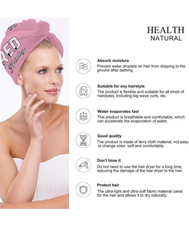 R.E.D Remember Everyone Deployed Red Friday Microfiber Hair Towel Wrap - Super Absorbent Turban for Women | 10"x26" Hair Wrap - Buy Online on GoSupps.com