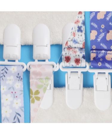Babeine Floral Pacifier Clips 6 Pack - Pacifier Holder for Boys and Girls - Fits Most Pacifiers Brands - Teether Toys - Flower & Leaf Design - Buy Online on GoSupps.com