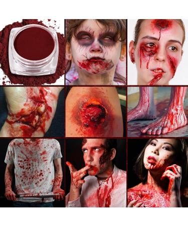 DE'LANC Artificial Blood Powder - Water-Soluble Fake SFX Makeup for Halloween Parties - 3g/0.10 Oz - Buy Online on GoSupps.com