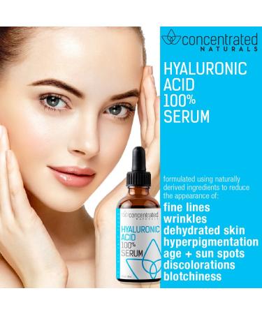 Pure Hyaluronic Acid Serum for Face | Physician Grade | Anti-Aging Wrinkle Smooth & Skin Brightening | 1 fl oz / 30 ml - Buy Online on GoSupps.com