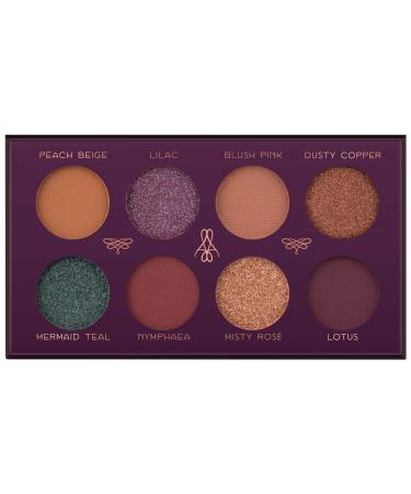Luvia Eyeshadow Palette | Vegan Mystic Lagoon - Matt & Glitter Shades | Sustainable Microplastic & Fragrance-Free Cosmetics - Buy Online on GoSupps.com
