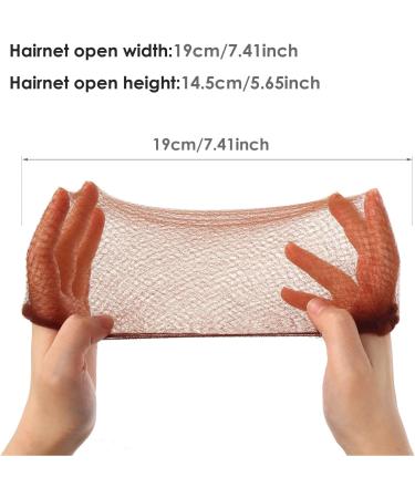 Prasacco Bun Nets 20 Pcs Individual Package Invisible Hair Nets 20 Inch Reusable Nylon Hair Nets for Buns Invisible Elastic Edge Mesh for Ballet Bun Sleeping Women Wig Brown Brown 1 count (Pack of 20) - Buy Online on GoSupps.com