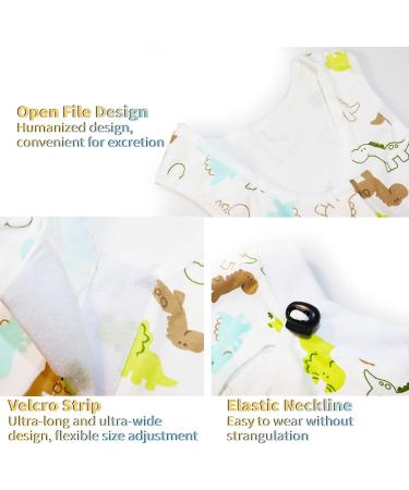 Clrybo Katzenbody for Cats - Post-Surgery Recovery Suit | Dinosaur Design - Size L | International Shipping Available - Buy Online on GoSupps.com