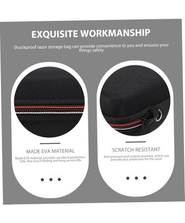 Minkissy Razor Storage Bag for Men | Hairdressing Tool Organizer | Durable EVA Shaver Shell | Perfect for Travel - Buy Online on GoSupps.com