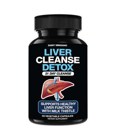 Liver Cleanse Detox & Repair - 21 Day Cleanse - Natural Liver Support Supplement with Milk Thistle Dandelion Root Spinach Leaf and Artichoke Extract for Liver Health