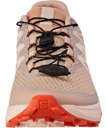 Salomon Women's Sense Ride 4 Trail Running Shoes - Sirocco/Peachy Keen/Red Orange - Size 9 - Buy Online on GoSupps.com