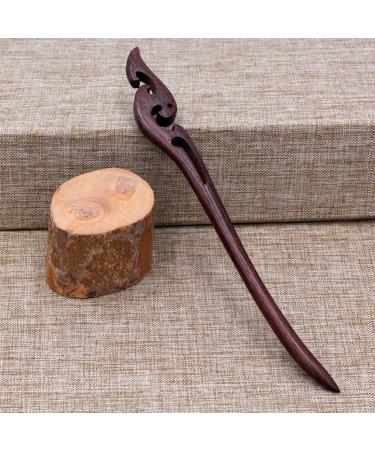 Lurrose Sandalwood Hairpins - Vintage Hair Sticks & Chignon Maker for Women | Gift for Girls & Actresses (2 Pieces) - Buy Online on GoSupps.com