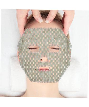 Beatifufu Jade Mask Sleep Mask Cooling Facial Sleeping Mask Soothing Mask Jade Facial Green Quartz Mask Facial Tools Sleeping Cooling Anti-Aging Facemask - Buy Online on GoSupps.com