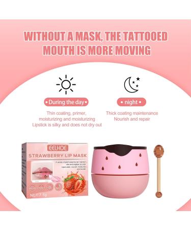 Strawberry Lip Scrub & Sleeping Mask for Overnight Moisture and Repair - Buy Online on GoSupps.com
