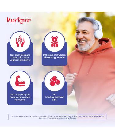 MaryRuth's Organic Vitamin D3 Gummies | 1000 IU | USDA Organic | Immune Support| Bone Health | Muscle Function | for Adults & Kids Ages 2+ | Vegan | Gluten Free | 2 Month Supply | 60 Count - Buy Online on GoSupps.com