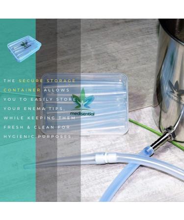 Enema Kit Nozzle Tips - Box of 12 Assorted Hard Soft & Flexible Non-Toxic Parts for Comfort | International Shipping Available - Buy Online on GoSupps.com