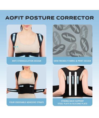 Back Brace Posture Corrector for Women & Men | Lumbar Support & Pain Relief - Size L - Buy Online on GoSupps.com
