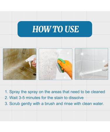 Tile Grout Cleaner Sprayer Stone Stain Remover Cleaner Splash Toilet Cleaner Marble Stone Cleaner Polishes Multifunction Bathroom Descaler Cleaner (1pcs) - Buy Online on GoSupps.com
