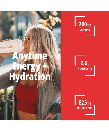 Hydramino AM - EAA + BCAA Amino Energy Powder - Essential Amino Acids with Caffeine Nootropics & Electrolytes | Focus Endless Energy Hydration & Muscle Recovery | Alpha-GPC Tyrosine Lutein Lion s Mane More | Peach Rings 30 servings - Buy Online on GoSupps.com