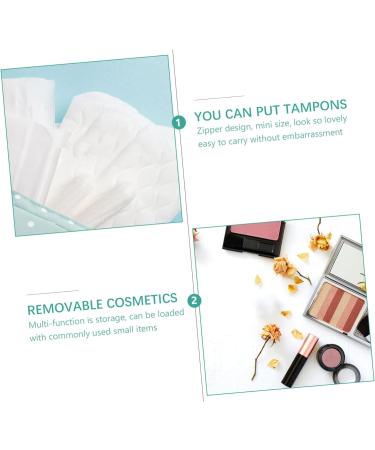 Healeved Tea Towels & Period Storage Bags - Stylish Tampon Hygiene Pouch for Women (Gray & Green) - Buy Online on GoSupps.com