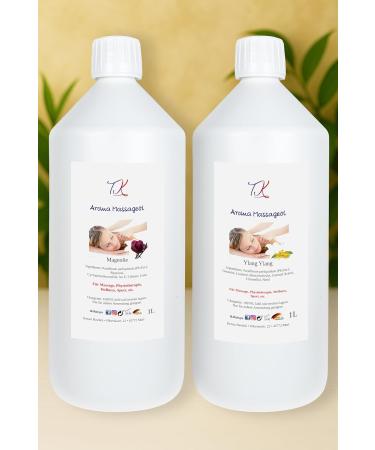 Huile de massage aromatique pour massage physioth rapie bien- tre et bien plus encore qualit m dicinale (1l Ylang Ylang) - Buy Online on GoSupps.com