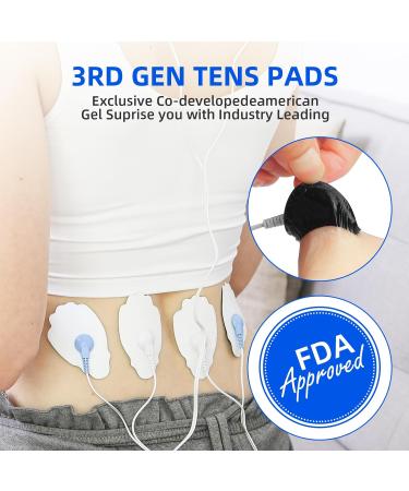 20-Pack TEC.BEAN Latex-Free TENS/EMS Unit Replacement Pads | Long-lasting Electrode Pads for MEDVICE Belifu TENS Machine - Buy Online on GoSupps.com
