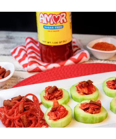 Amor Chamoy Sauce - Bittersweet Flavor, 2500 Scoville, Sugar Free, Kosher - 33 fl oz - Buy Online on GoSupps.com