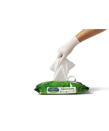 Medline FitRight Aloe Scented Personal Cleansing Cloth Wipes - Pack of 48 (8x12) | Adult Large Incontinence Wipes - Buy Online on GoSupps.com
