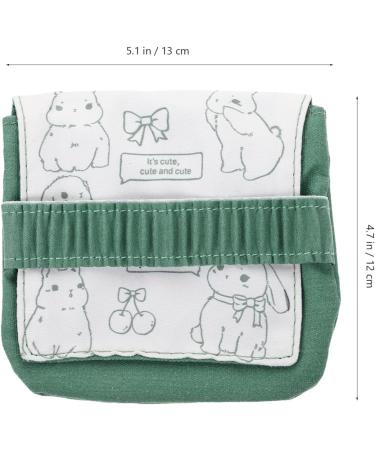 Beavorty Small Bag for Women - Stylish Napkin & Tampon Holder | Green Hygiene Storage Bag 13x12x1cm - Buy Online on GoSupps.com