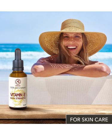 Vitamin E Drops 50ml - Highly Concentrated for Face Body & Hair Care - Natural Skincare Solution - Buy Online on GoSupps.com