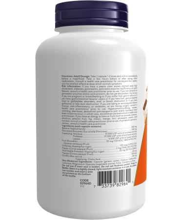 NOW Super Enzyme Capsules 180 Count & Foods Super Enzymes 90cap Capsules + Enzymes 90 Count (Pack of 1) - Buy Online on GoSupps.com