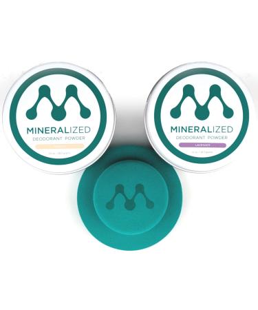 Mineralized Magnesium Deodorant Powder | Non Toxic Deodorant - Aluminum Free Baking Soda Free | Whole Body Deodorant For Women & Men Body Powder Mineral Deodorant 2-Pack Vanilla Lavender Vanilla and Lavender 2 Ounce (Pack of 1)