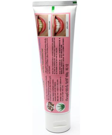 Rasyan Herbal Clove Toothpaste 100g - Aloe Vera & Guava Leaf for Healthy White Teeth & Fresh Breath | Made in Thailand - International Shipping Available - Buy Online on GoSupps.com