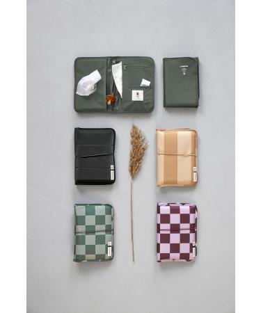 L SSIG Diaper Bag with Changing Mat & Wet Wipes Compartment - Deep Red/Lavender | Stylish & Functional Baby Gear for On-the-Go Parents - Buy Online on GoSupps.com