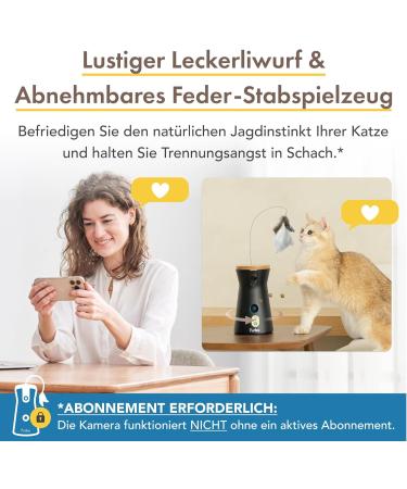 Furbo 360 Cat Camera | Premium Security Package | Intelligent Toy & Home Monitoring - Subscription Required - Buy Online on GoSupps.com