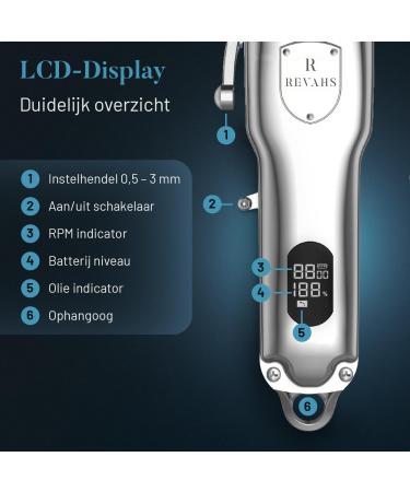 Revahs Professional Hair Clipper & Beard Trimmer for Men - Best Hair Cutting Device for Professionals | International Shipping Available - Buy Online on GoSupps.com