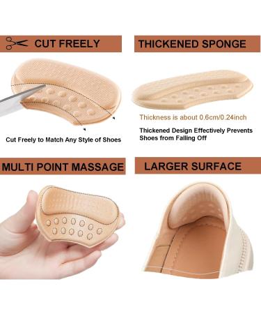 Shop Heel Pads & Inserts for Shoes | Comfort & Fit Solutions for Men & Women - 6 Pairs Beige & Black - Buy Online on GoSupps.com