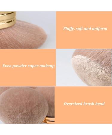 Tanning Brush Oval Self Fake Tan Brush 2.8" Dia. Large Tan Brush Kabuki Brush Powder Brush for Makeup Legs Arms Face Body(Gold) - Buy Online on GoSupps.com