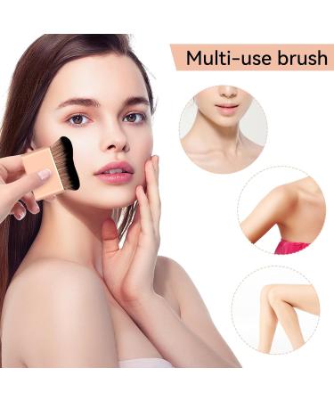 Tanning Brush Self Tan Brush Face & Body Leg Makeup Brush Gold Self Tanner Brush for Tanners Mousse Kabuki Foundation Brush - Buy Online on GoSupps.com