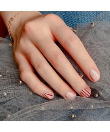 Nail Striping Tape Line Adhesive Nail Sticker Nail Art Decoration Nail Strips Sticker Red template - Buy Online on GoSupps.com