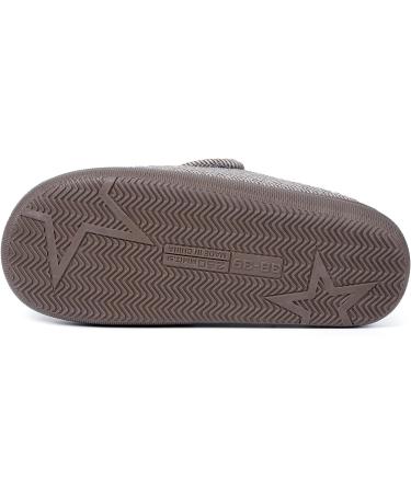 Adjustable Diabetic Slippers for Women Men - Extra Wide House Shoes - Light Coffee - Size 9-9.5 Wide Women/7.5-8.5 Wide Men - Buy Online on GoSupps.com