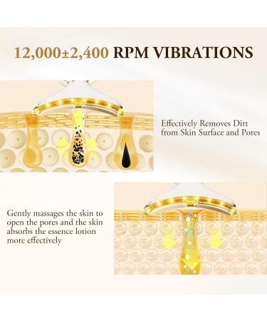 ANLAN 24K Gold Anti-Wrinkle Face Lifting Massage Red and Blue Light Beauty Skin Care Sensitive Skin - Buy Online on GoSupps.com