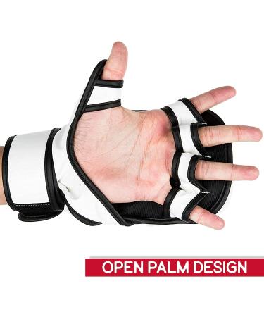 UFC 8oz MMA Sparring Gloves | White | Small/Medium Size - Buy Online on GoSupps.com